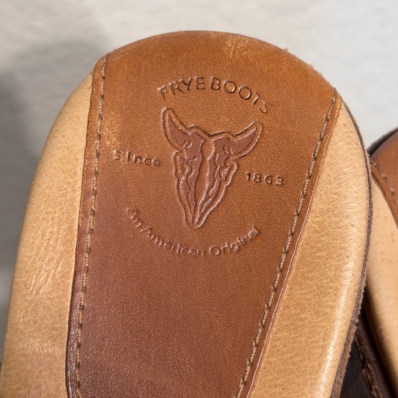 Frye Cheryl Triple Ring Boho Western Clog Mules in Brown Leather - Women’s 8 - Picture 10 of 10